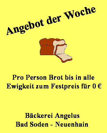 Angebot der Woche